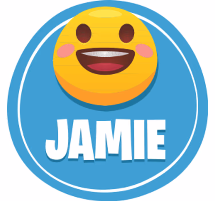 Personalisable coasters with smiley face design - TenStickers