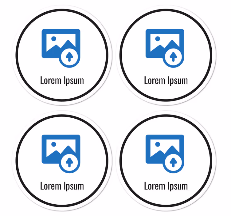 This QR code contains a link to a website. personalised coasters - TenStickers