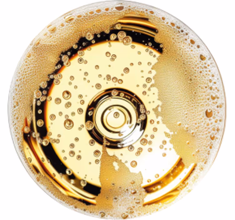 Champagne more coasters - TenStickers