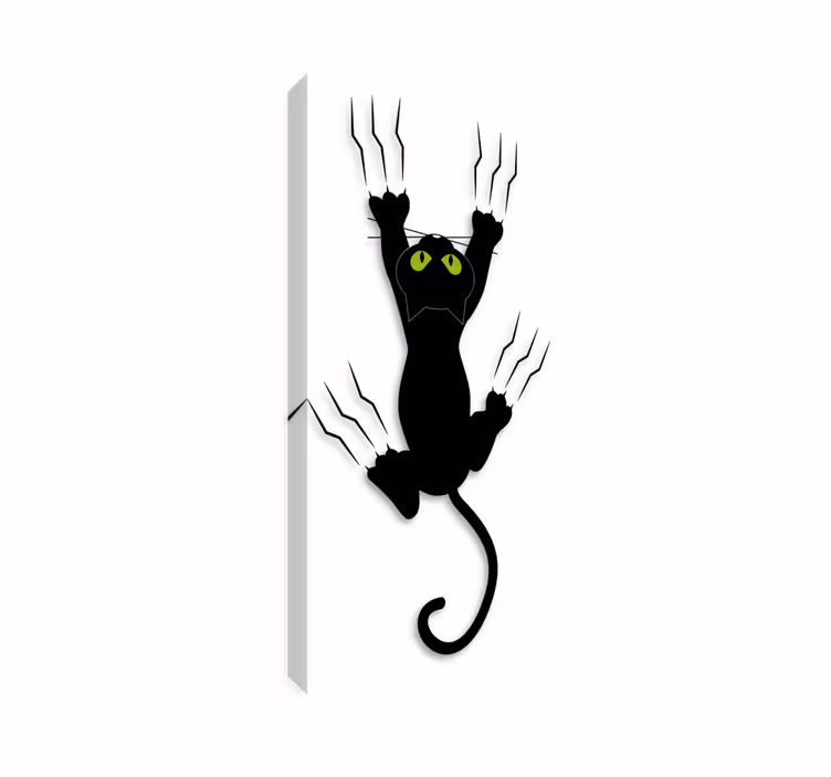 Cat wall art kids' vinyl cat on the wall - TenStickers