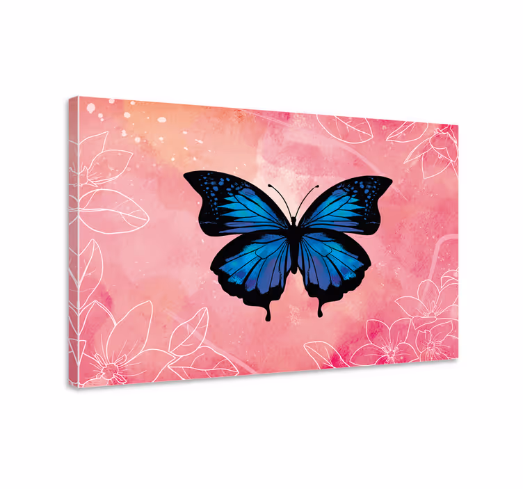 Butterfly canvas of beautiful and colorful butterflies - TenStickers
