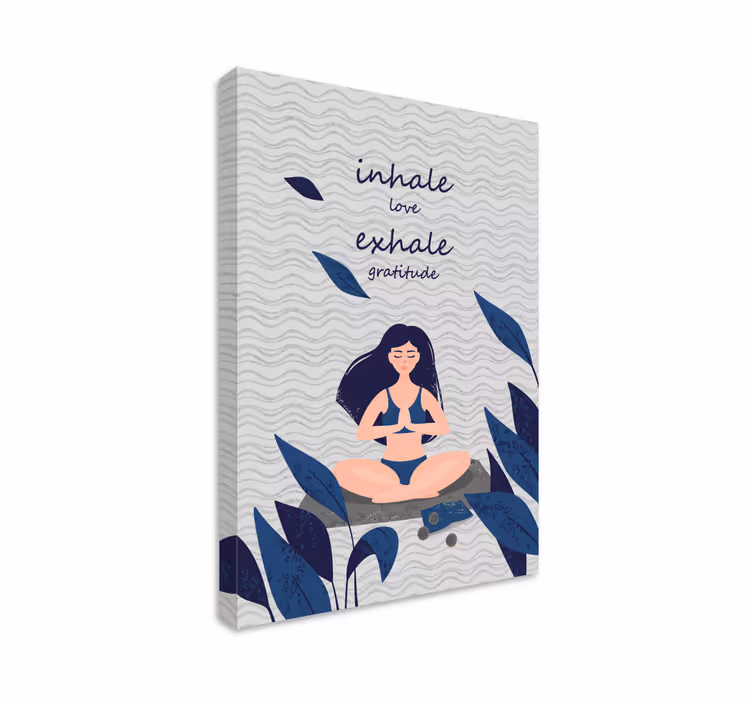 Zen meditation canvas print - TenStickers