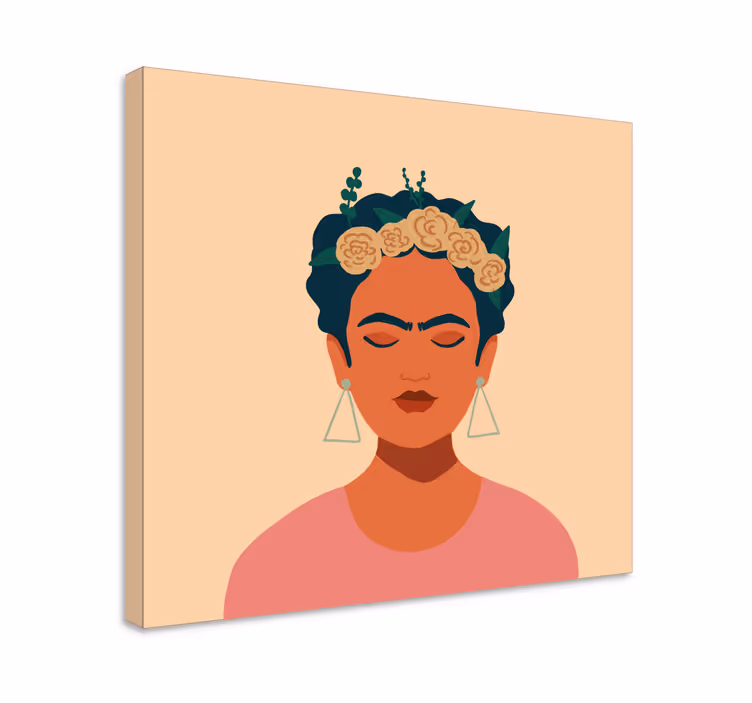 Frida Khalo character canvas prints - TenStickers