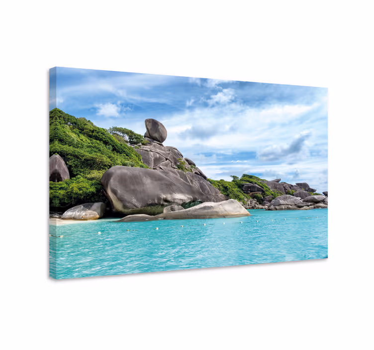 Landscape canvas rocky island view - TenStickers