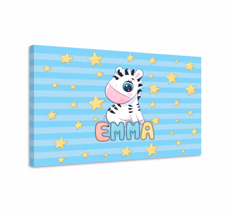 Stag canvas cute zebra sculpture - TenStickers