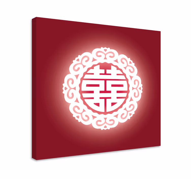 Chinese letter Alphabet canvas prints - TenStickers