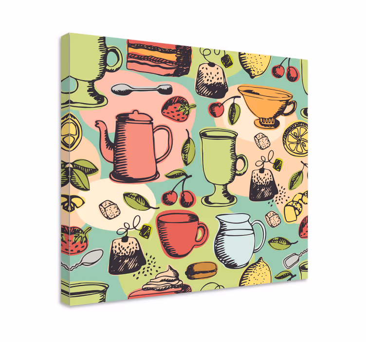 Food theme Kitchen wall print - TenStickers