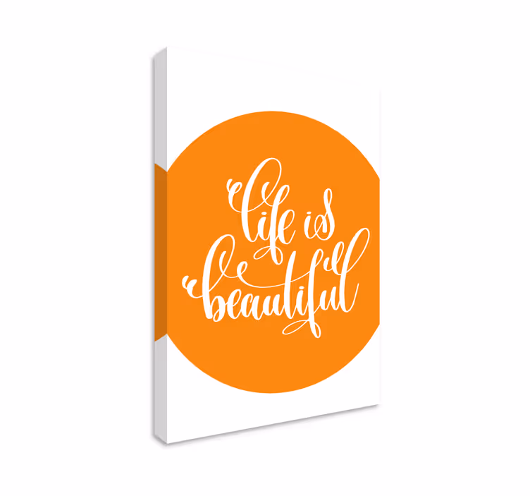 Quote canvas inspiring life affirmation - TenStickers