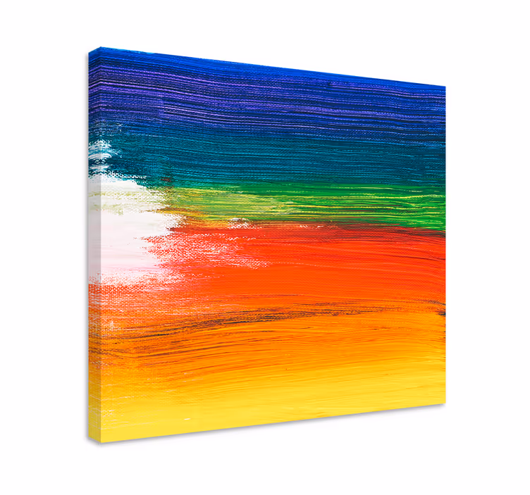 Abstract wall art 1 colorful striped design - TenStickers