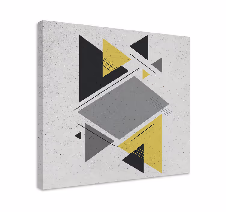 Geometric canvas geometric forms arrangement - TenStickers