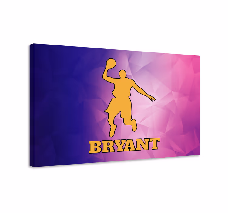 Sports canvas art of dynamic basketball player - TenStickers