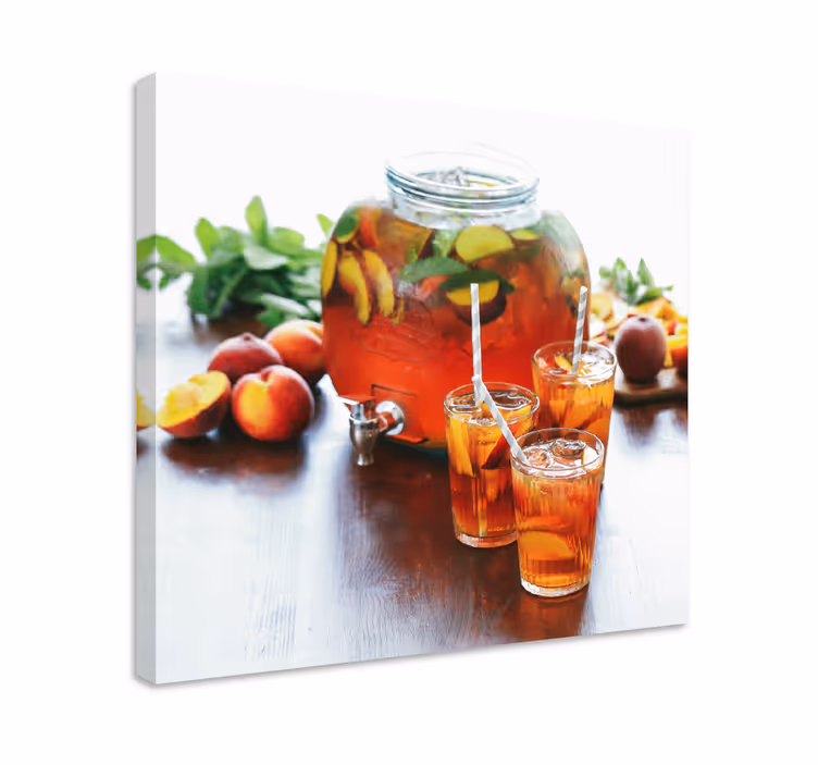 Fruit canvas wall art refreshing nectar drink - TenStickers