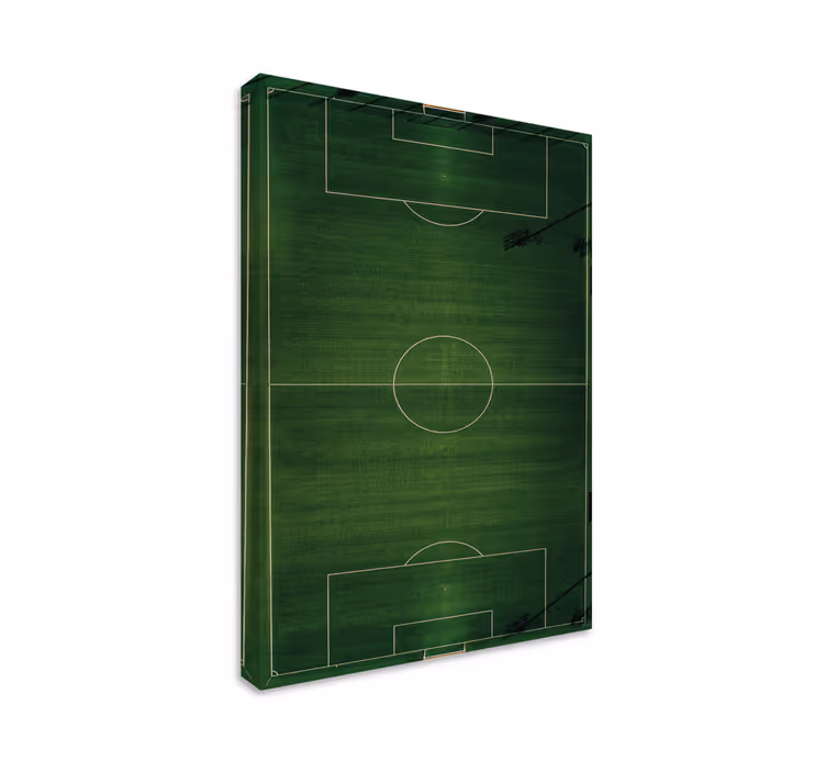 Sports canvas art soccer field perspective - TenStickers