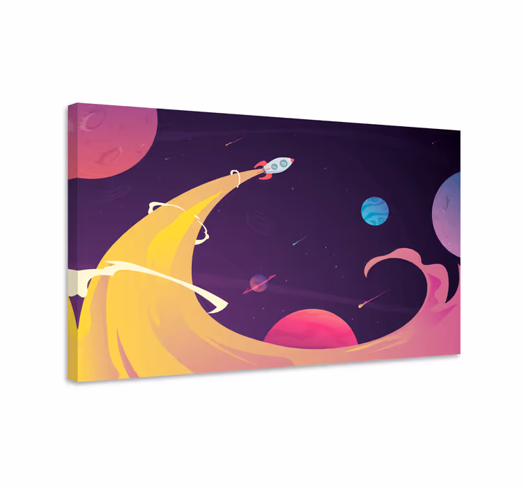 Gamer wall print rocket launching adventure - TenStickers