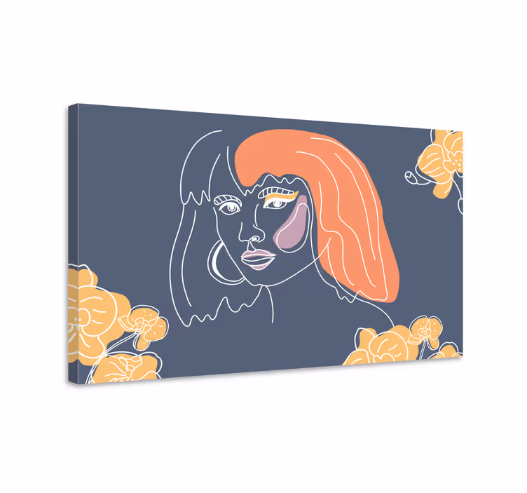 People canvas conceptual botanical artwork - TenStickers
