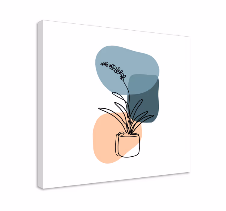 Amazing minimalist orchids design flower canvas - TenStickers