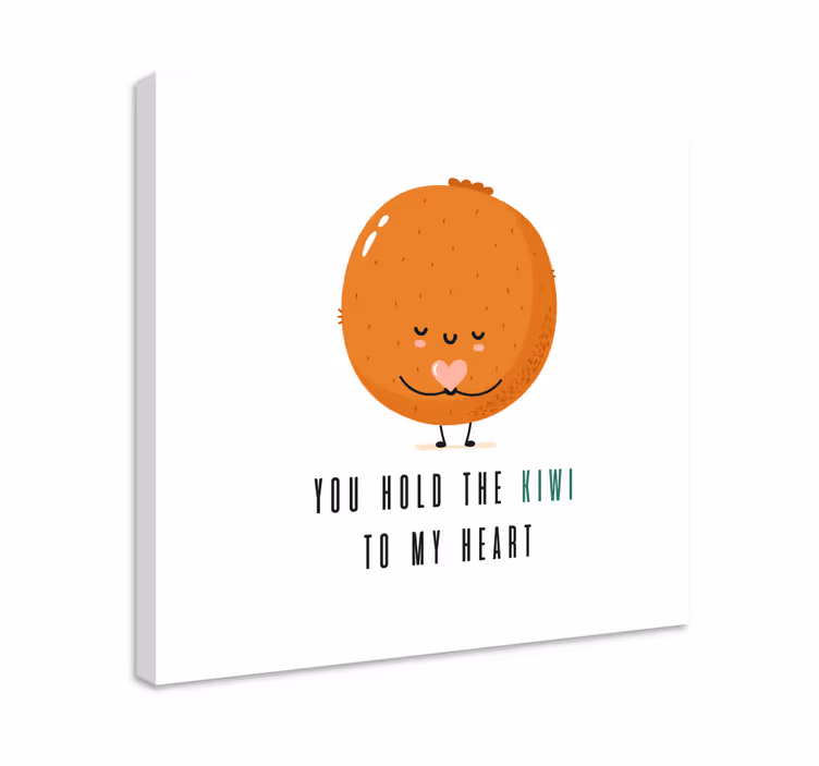 Funny quote with Kiwi quote canvas wall art - TenStickers