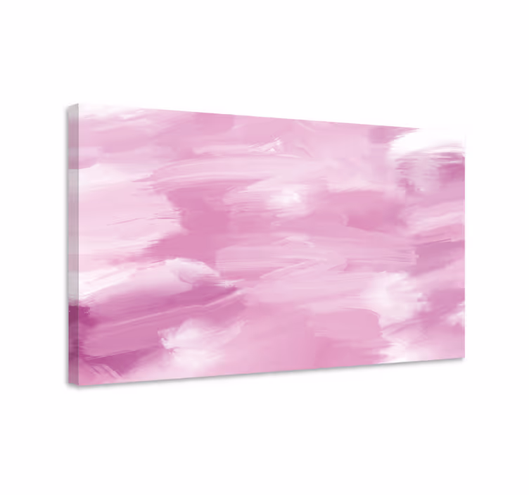 Abstract wall art 1 soft pink strokes - TenStickers
