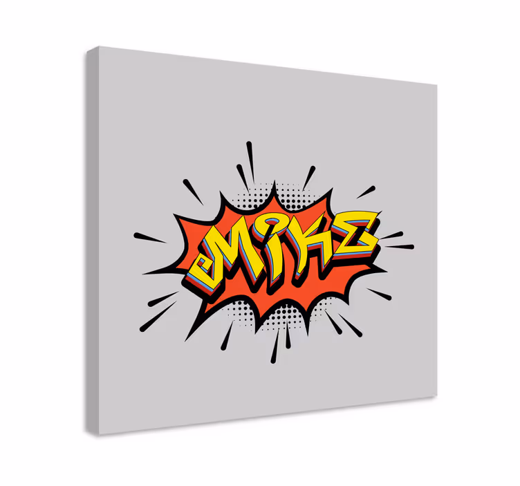 Bombing style graffiti personalised canvas - TenStickers
