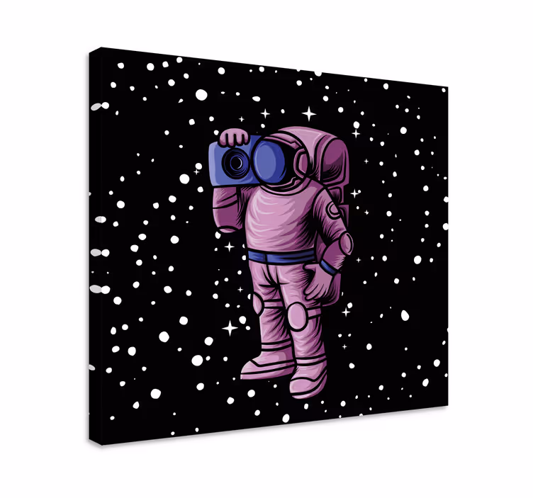Astronaut Capturing Stars gamer wall print - TenStickers