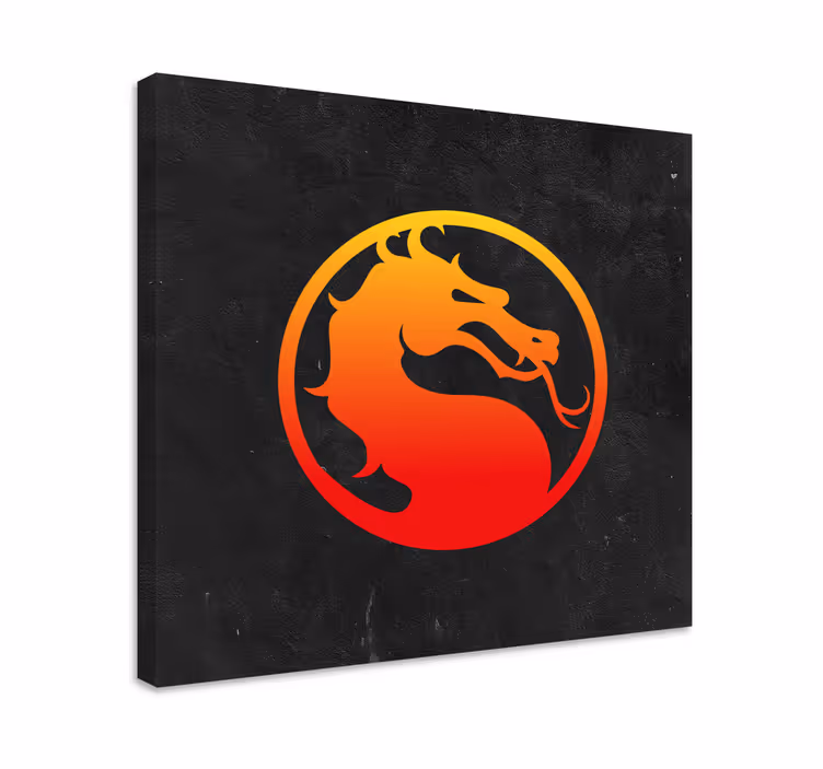 Ninja dragon design teen canvas prints - TenStickers