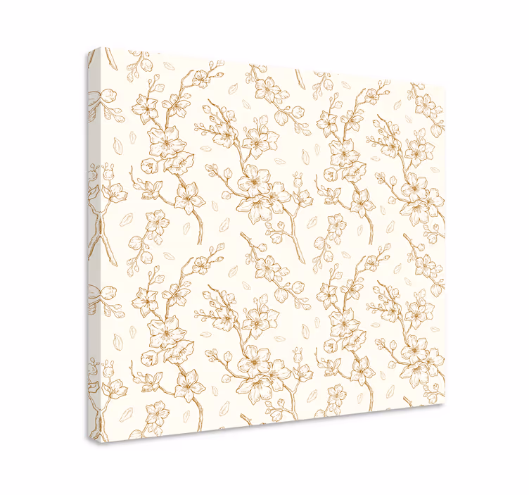 Flowers canvas charming blossom design - TenStickers