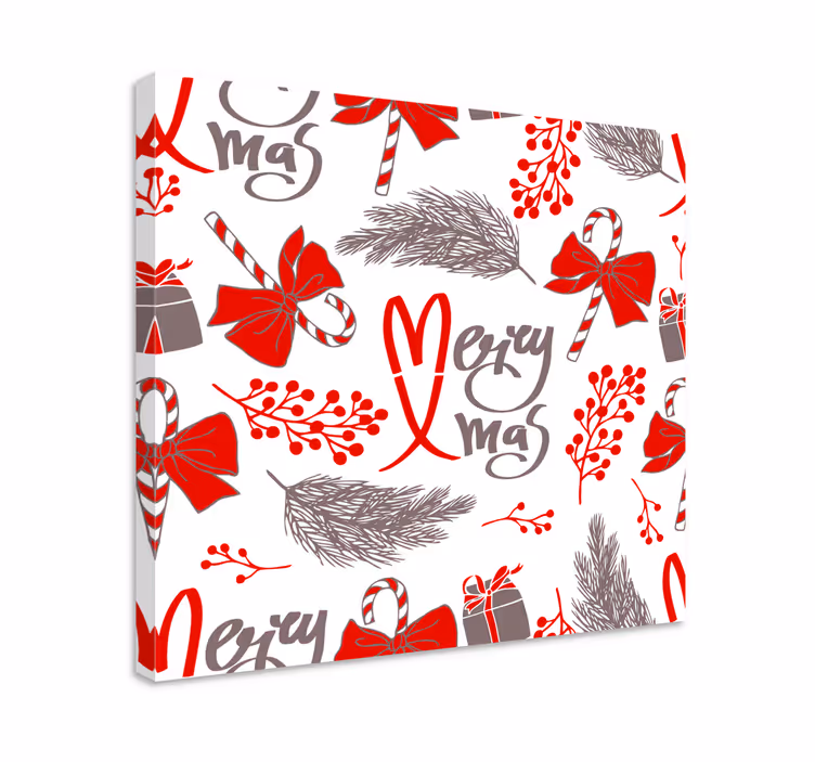 Abc canvas wall art merry christmas artwork - TenStickers