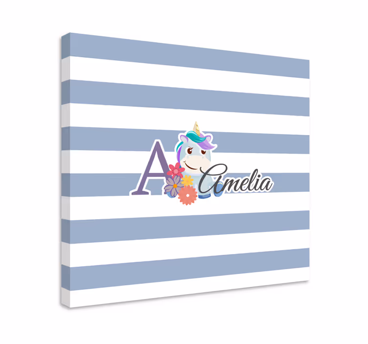 Unicorn pictures framed personalised unicorn art - TenStickers