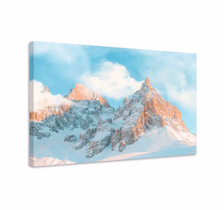 Landscape canvas majestic mountain peaks - TenStickers