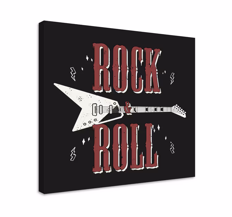 Music canvas art electric guitar energy - TenStickers