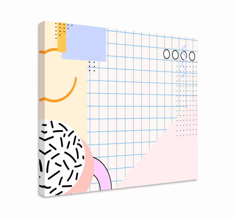 Modern canvas art in shapes and patterns - TenStickers