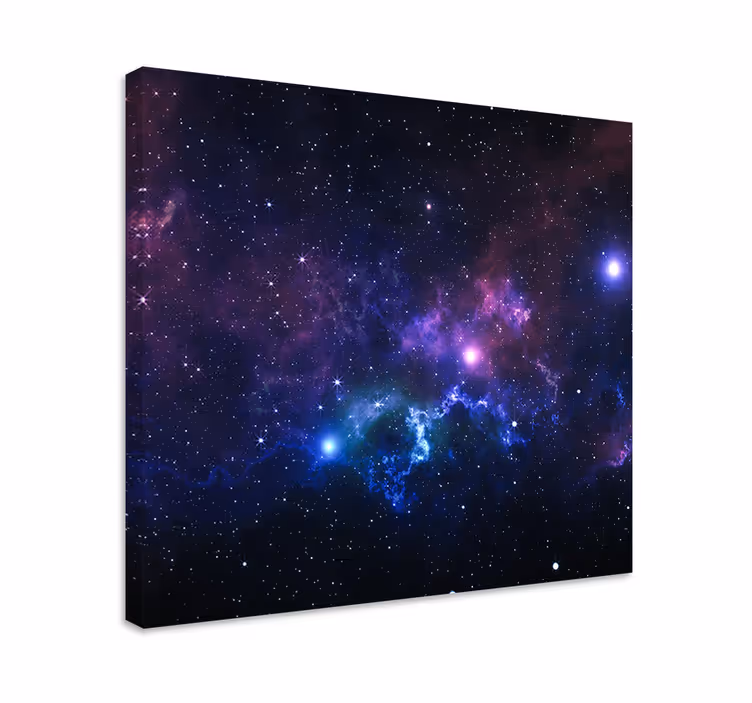 Universe with thousand stars landscape canvas - TenStickers