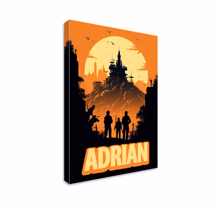 adventure personalized gamer wall print - TenStickers