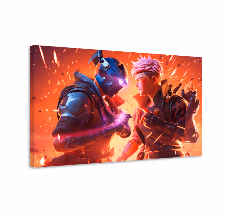 epic fight gamer wall print - TenStickers