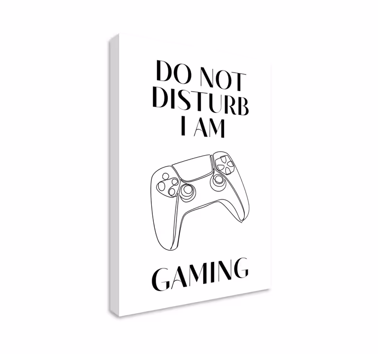 do not disturb i am gaming gamer wall print - TenStickers