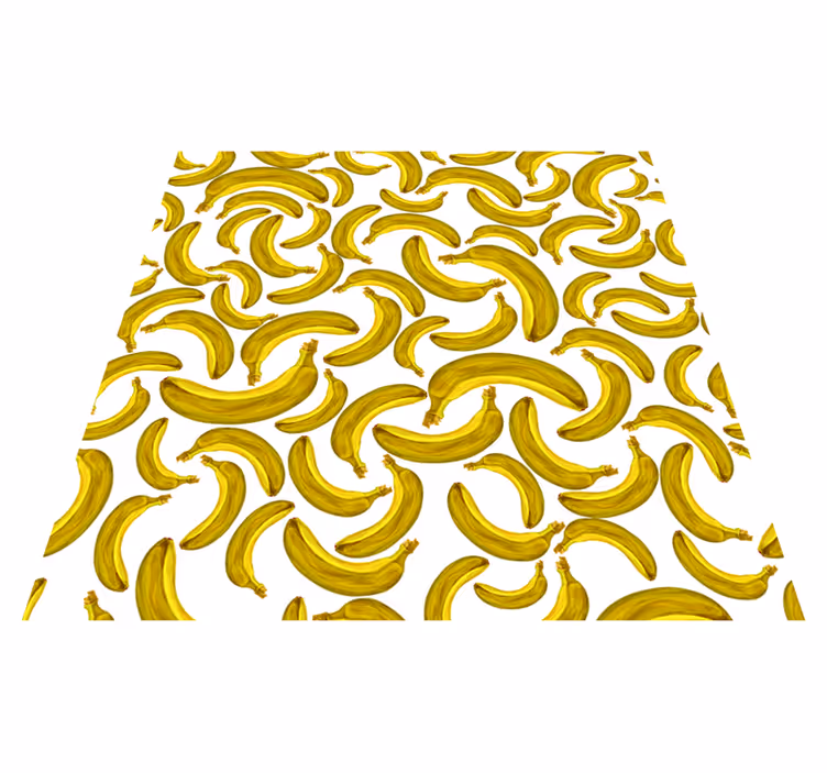 Banana design yellow vinyl rug - TenStickers
