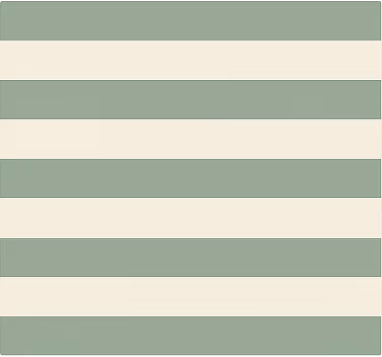 Green striped motif kitchen vinyl rug - TenStickers