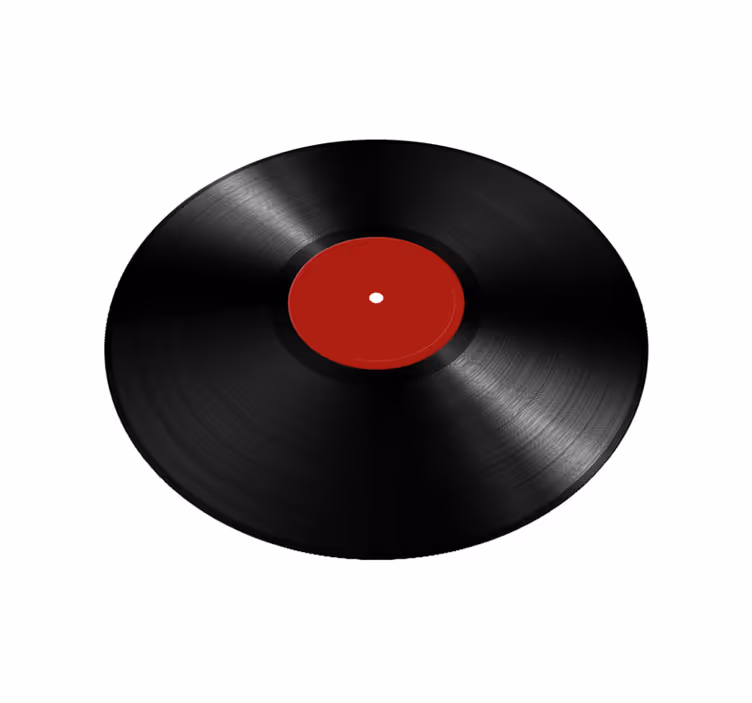 Colossal Vinyl Record dining room vinyl rug - TenStickers