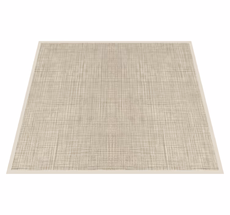 Vinyl rug with beige fabric effect - TenStickers