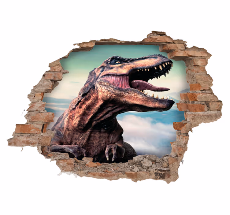 Animal vinyl rug realistic 3d t-rex - TenStickers