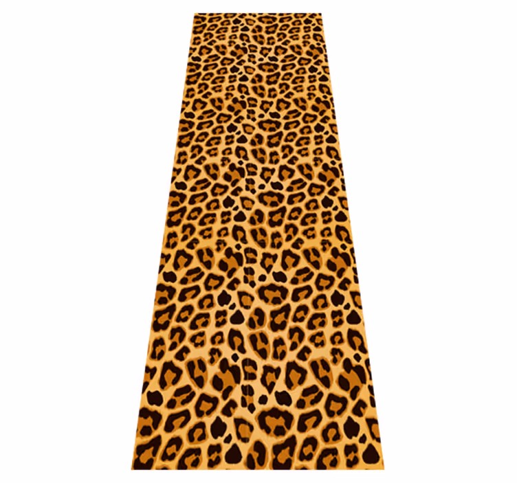 Animal vinyl rug leopard simple print - TenStickers