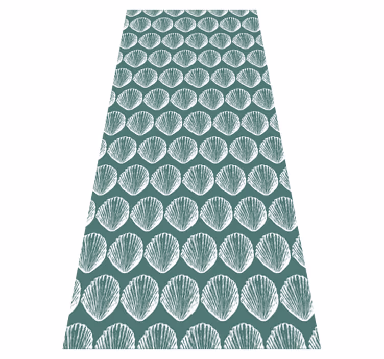 Animal vinyl rug retro seashell design - TenStickers