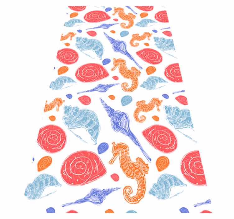 Animal vinyl rug undersea pattern - TenStickers