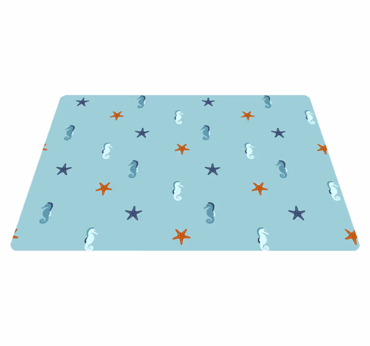 Animal vinyl rug in nautical design - TenStickers