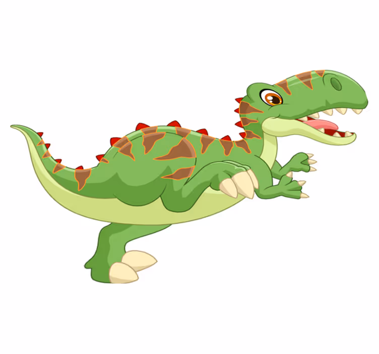 Animal vinyl rug friendly dinosaur character - TenStickers