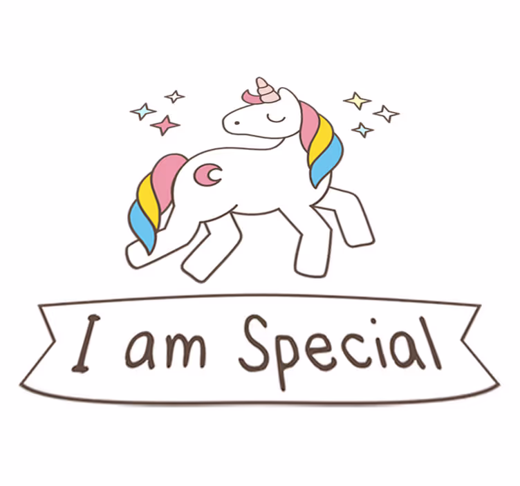 Unicorn vinyl rug with magical charm - TenStickers