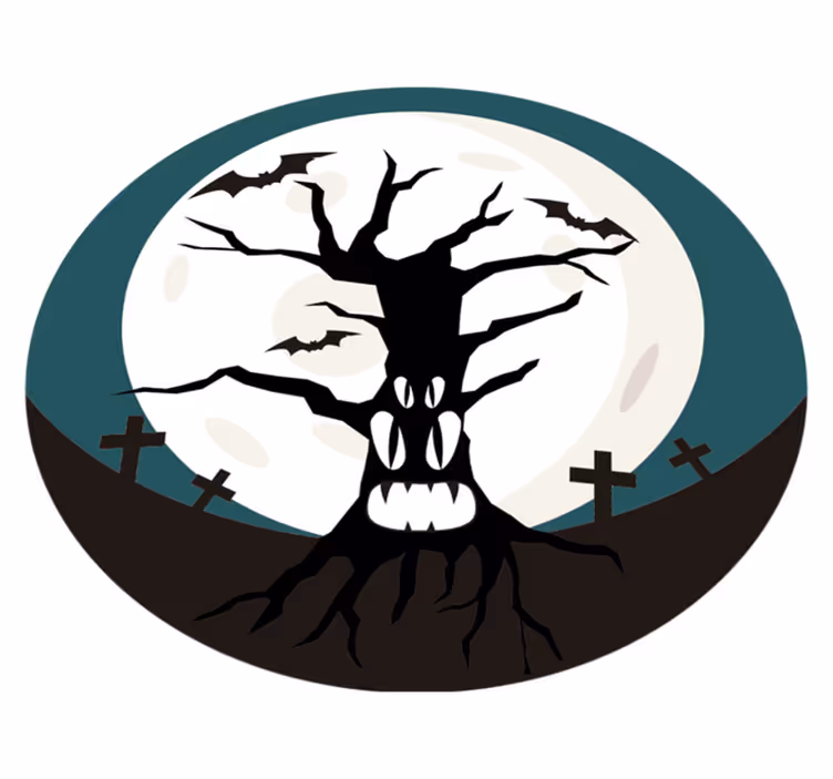 Spooky halloween vinyl rug - TenStickers