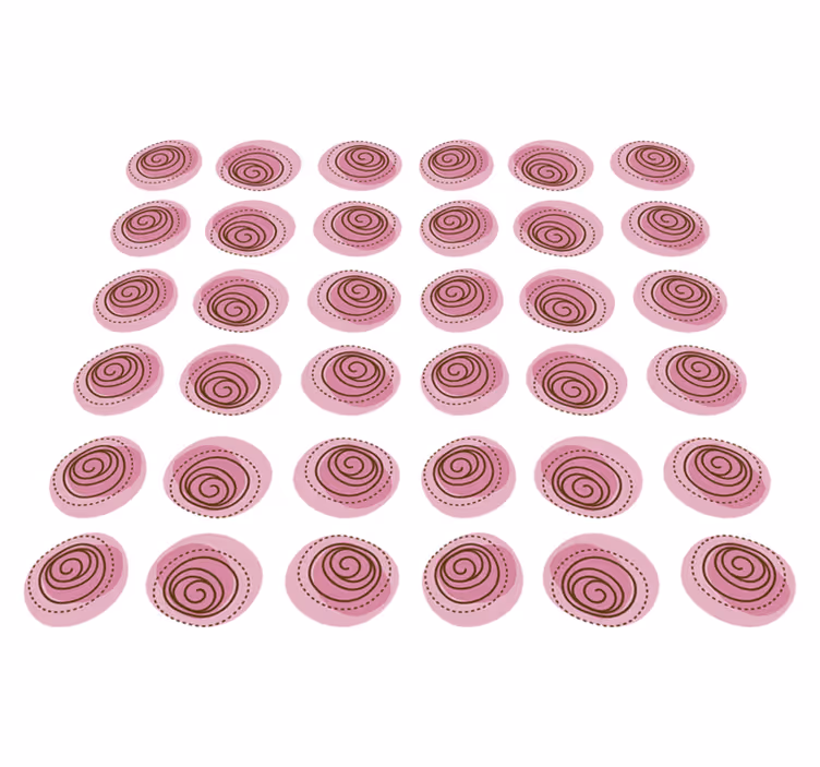 Flower vinyl rug in pink floral design - TenStickers