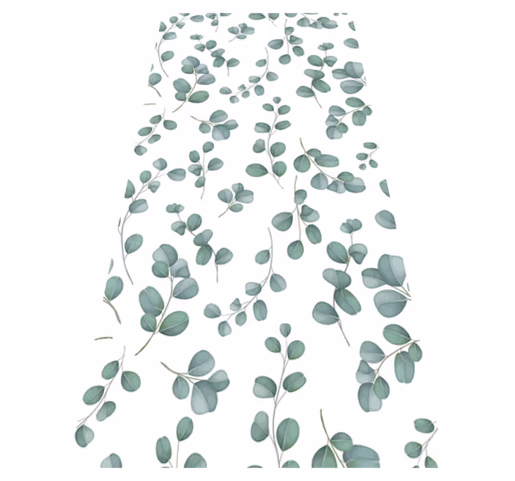 Flower vinyl rug elegant seamless floral pattern - TenStickers