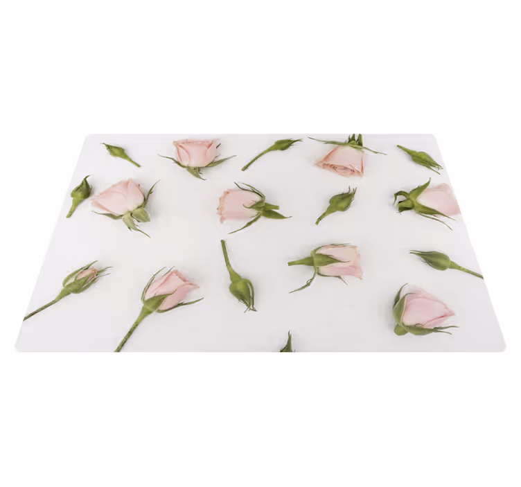 Romantic spring flower flower vinyl rug - TenStickers